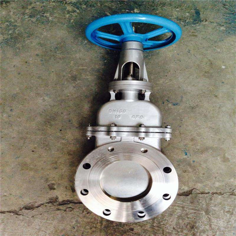 DMZ73F-10P 不锈钢对夹式暗杆刀型闸阀 耐磨插板阀 浆液阀