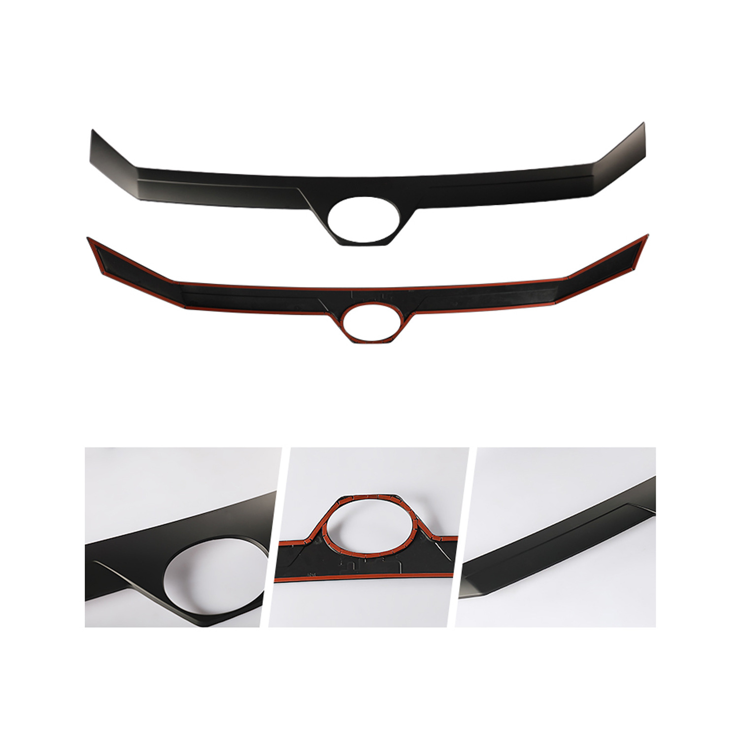 TXR adecuado para la modificación de la moldura de la cubierta del automóvil Toyota Haishi Hiace Front Hood Ornament