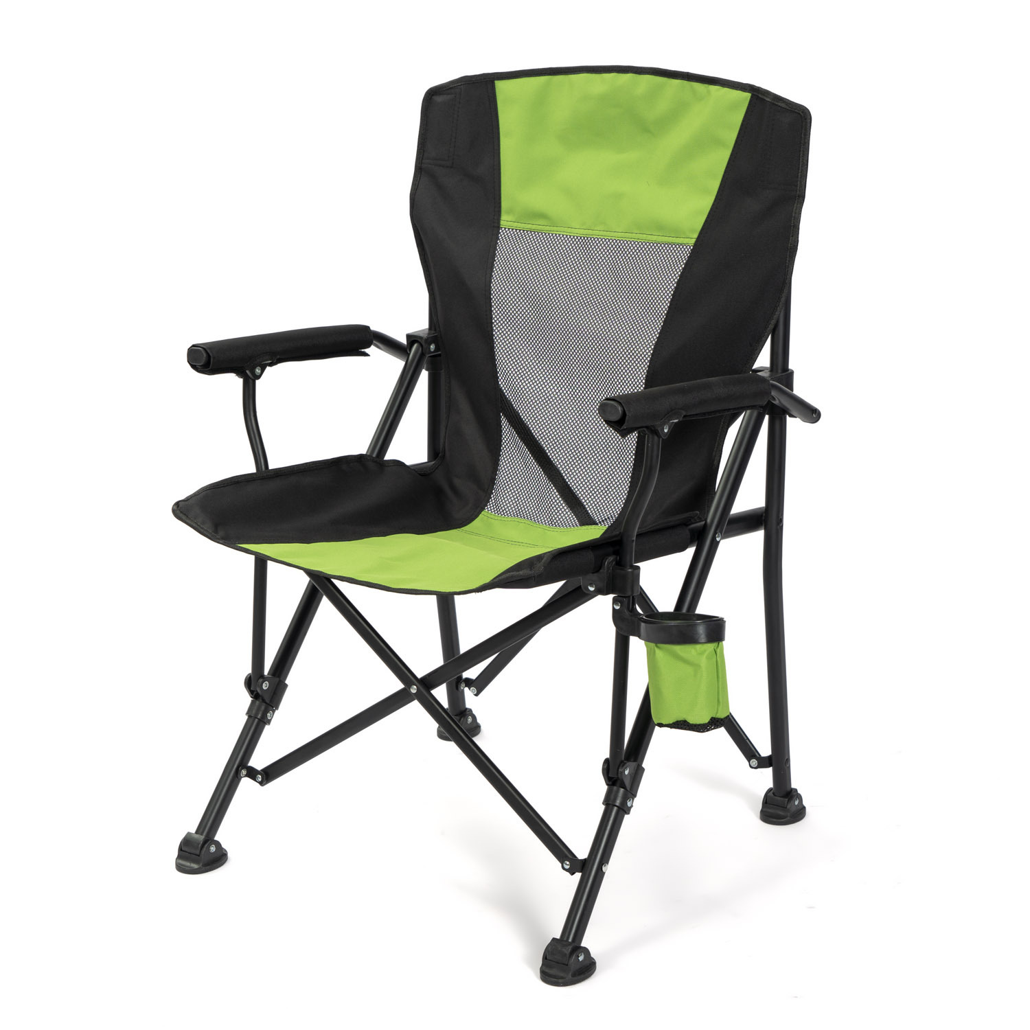[Daxuan Outdoor] Silla de playa con reposabrazos de ocio plegable grande, silla de camping de picnic portátil con respaldo alto