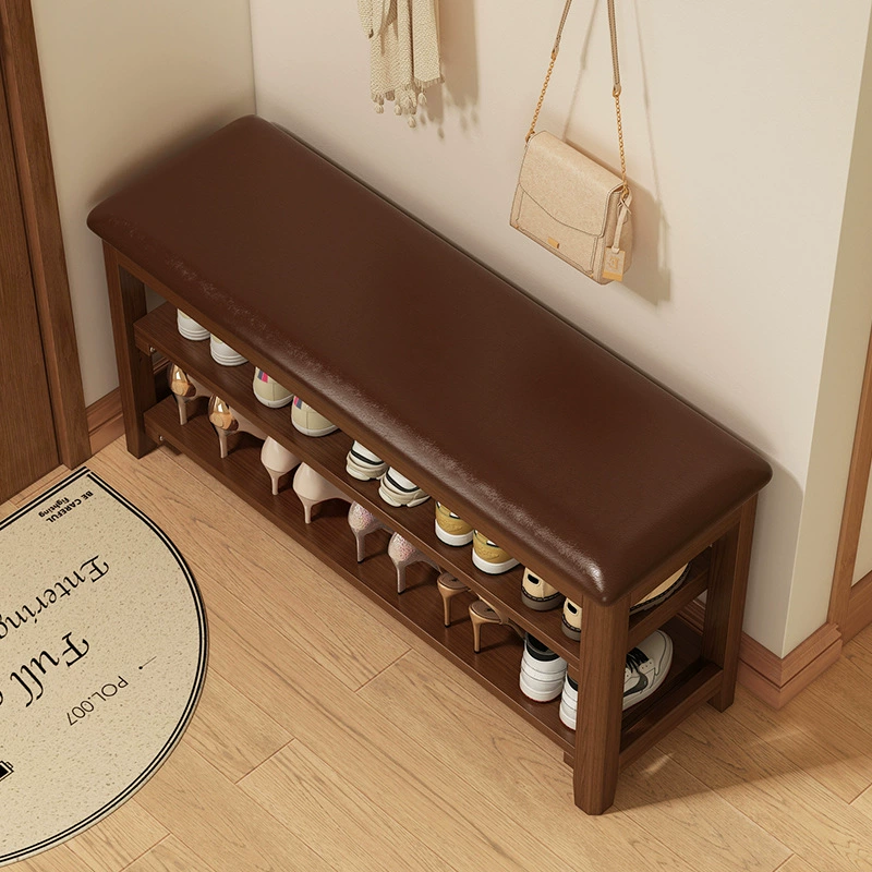 Скамейка для смены обуви из массива дерева для входа в дом, может использоваться как шкаф для обуви и сиденье, встроенная скамейка для обуви и полка для обуви, длинная полоса ммω.