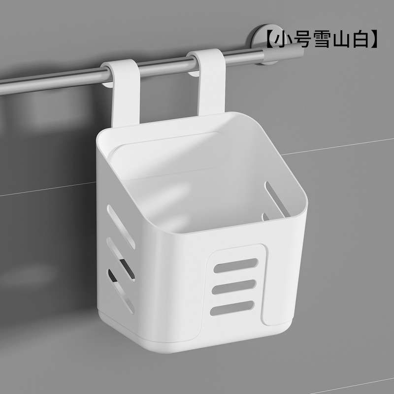 cocina doméstica pequeña cesta colgante estante de baño colgable pared de plástico almacenamiento de artefactos canasta