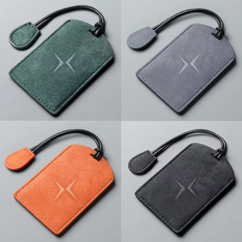 Card Holder Key Case, Suede Leather Unisex Nfc Protective Cover, High-End Minimalist Card Key Case