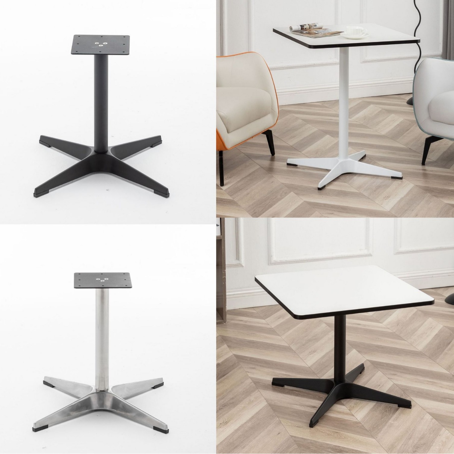 50-Piece Cross Table Legs Outdoor Aluminum Table Legs Stainless Steel Columns Commercial Coffee Table B01 Aluminum Alloy Table Legs