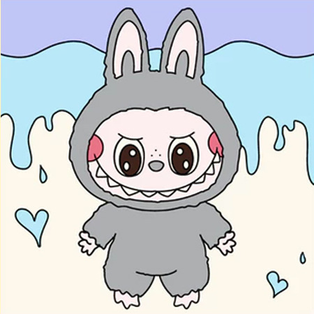 新しい漫画デジタル油絵DIY塗り絵ラブブサンリオ手作り塗り絵装飾画卸売|undefined