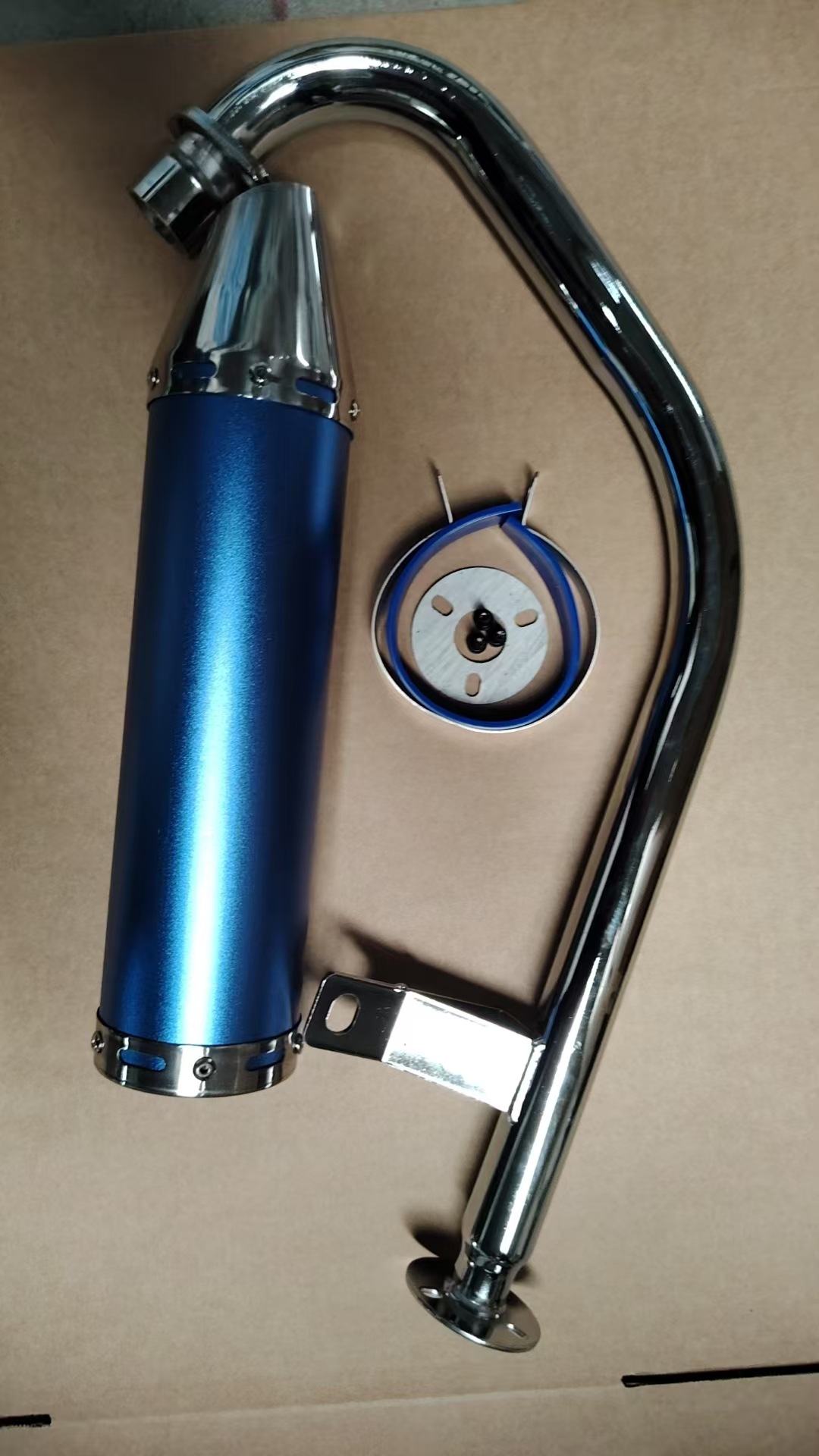 Motorcycle exhaust pipe front section elbow CG125