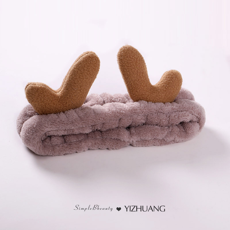 Máscara especial de banda de cabello de restricción simple de banda de cabello de lavado de la cara de mujer pinza de cabello rojo en línea 2025, nuevo toque de cabello otoño invierno