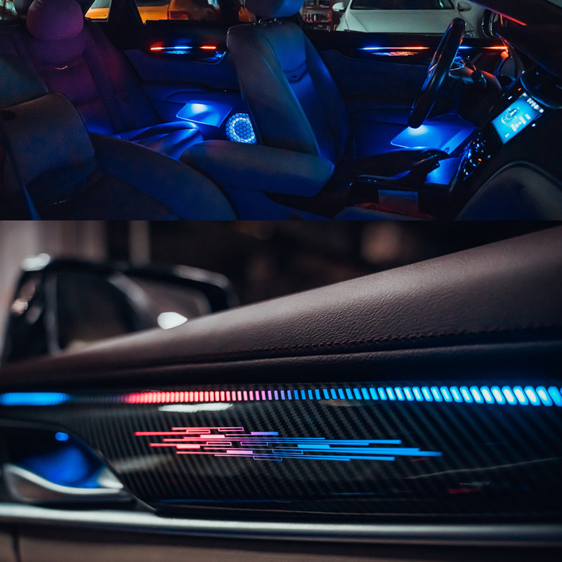 Aplicable a 13 - 18 años Cadillac atmósfera luz XTS atmósfera luz dinámica ilusión de color flujo de luz modelo