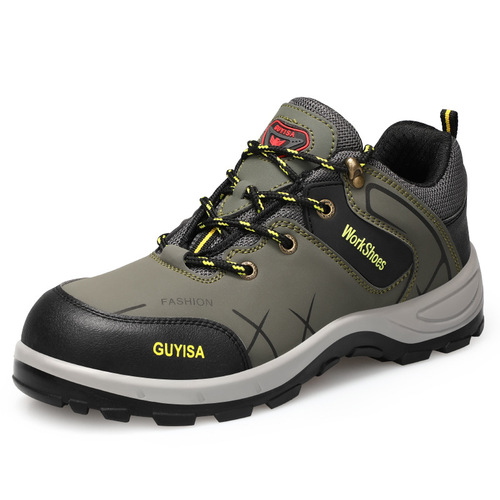 New labor protection shoes for men, steel toe, anti-smash, puncture-resistant, oil-resistant, acid-alkali-resistant, comfortable, wear-resistant, safety work protective shoes