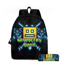 3D跨境我的世界中小学生书包游戏周边背包笔袋两件套