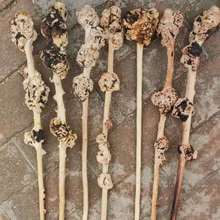 定制云南黑果木健身捶留疤捶手把件文玩摆件手把件实木捶背敲背棒