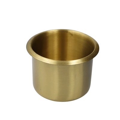 Yacht Rv Modified Cup Holder Functional Sofa Cup Holder Plug-In Stainless Steel Copper-Plated Cup Holder Car Water Cup Holder (Car cup holder/beverage holder) - 6755cm