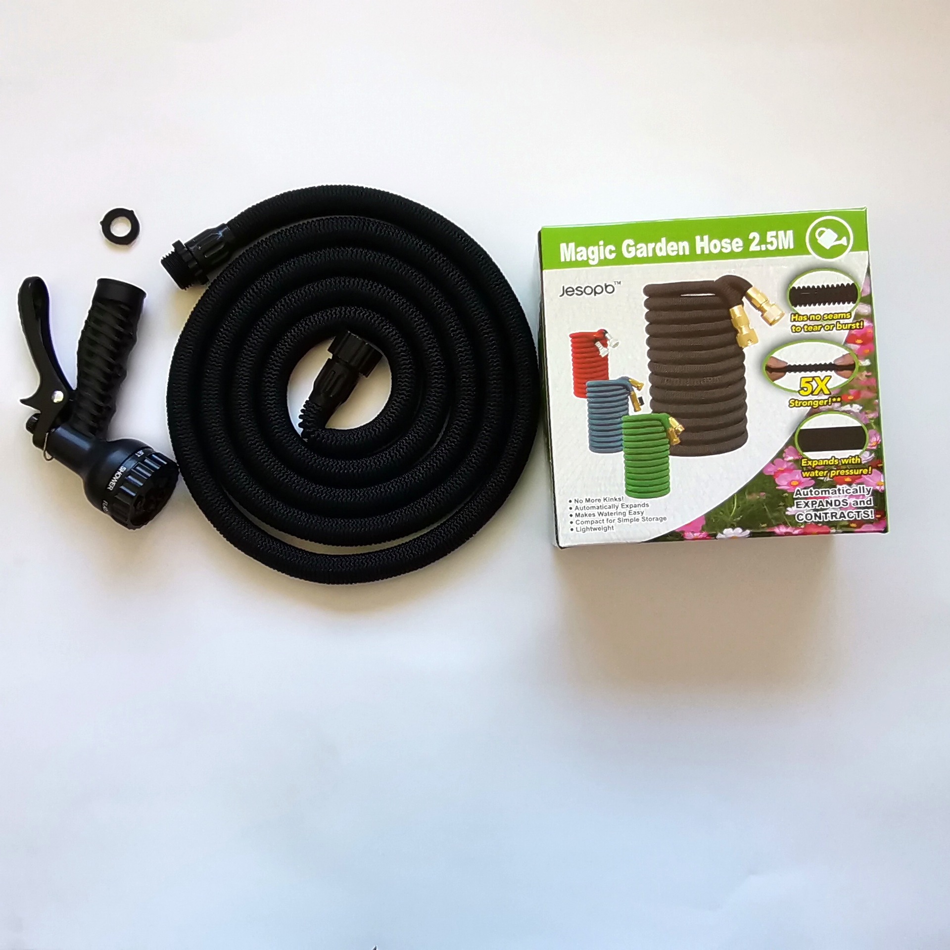 家用洗车伸缩水管葫芦伸缩管洗车工具套装弹力伸缩布管伸缩水管