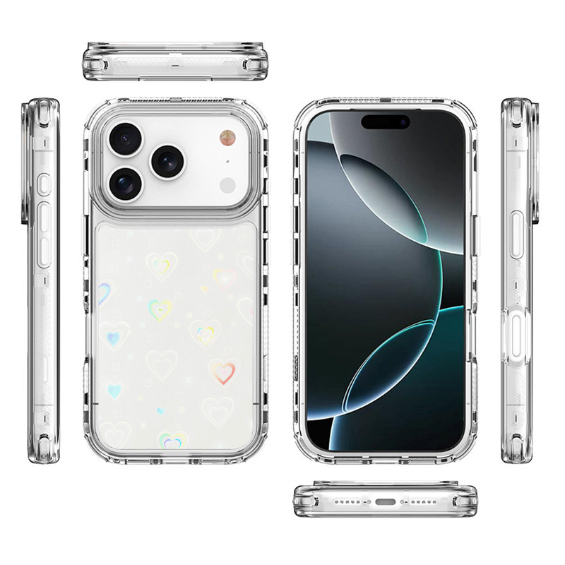 新款使用iPhone17 Pro Max透明手机壳XS Max炫影亚克力四角防摔壳