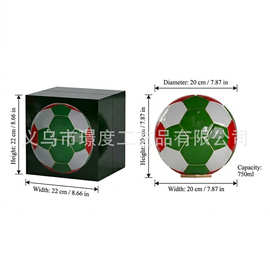 跨境新品2026世界杯创意足球酒瓶礼盒装摆件装饰品礼品