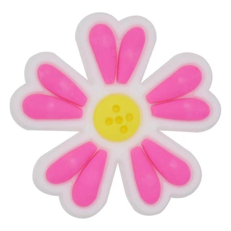Nuevos dijes rosas para zuecos, clips desmontables para zapatos Crocs para niños y niñas, accesorios DIY para zapatos de jardín.