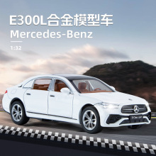 1:32奔驰E300合金模型回力声光男孩玩具轿车儿童收藏摆件外贸跨境