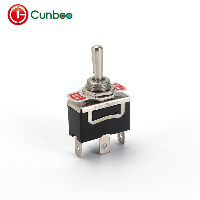 航模遥控器摇头开关模型摇柄开关扁柄钮子开关三脚两档焊脚15A