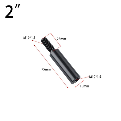 Car modified gear head lengthened 2/3/3.5/4/10 inch extension rod aluminum alloy raised gear rod extender (Sürətlər qutusu və əl tormozu başlıqları) - 2inch-1015