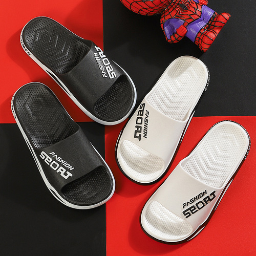 Men's Summer Outdoor Slides with Soft Rubber Soles, Non-Slip and Durable Sports Thick-soled Slippers for Women