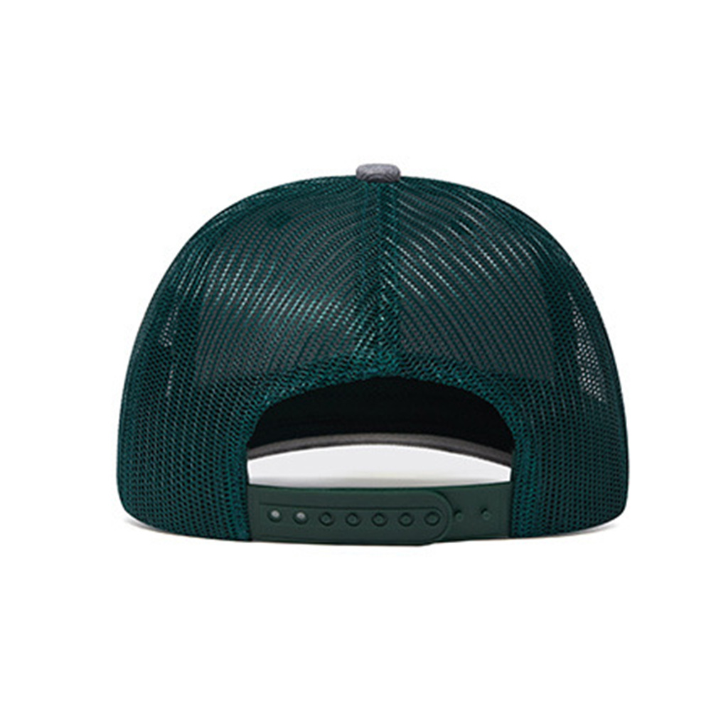 Grau-grüne Baseballcap Mit Gebogenem Schirm Für Damen Und Herren_voghion.com