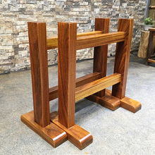 桌腿支架桌子腿桌脚大板支架家用茶桌茶台原木支架脚木质