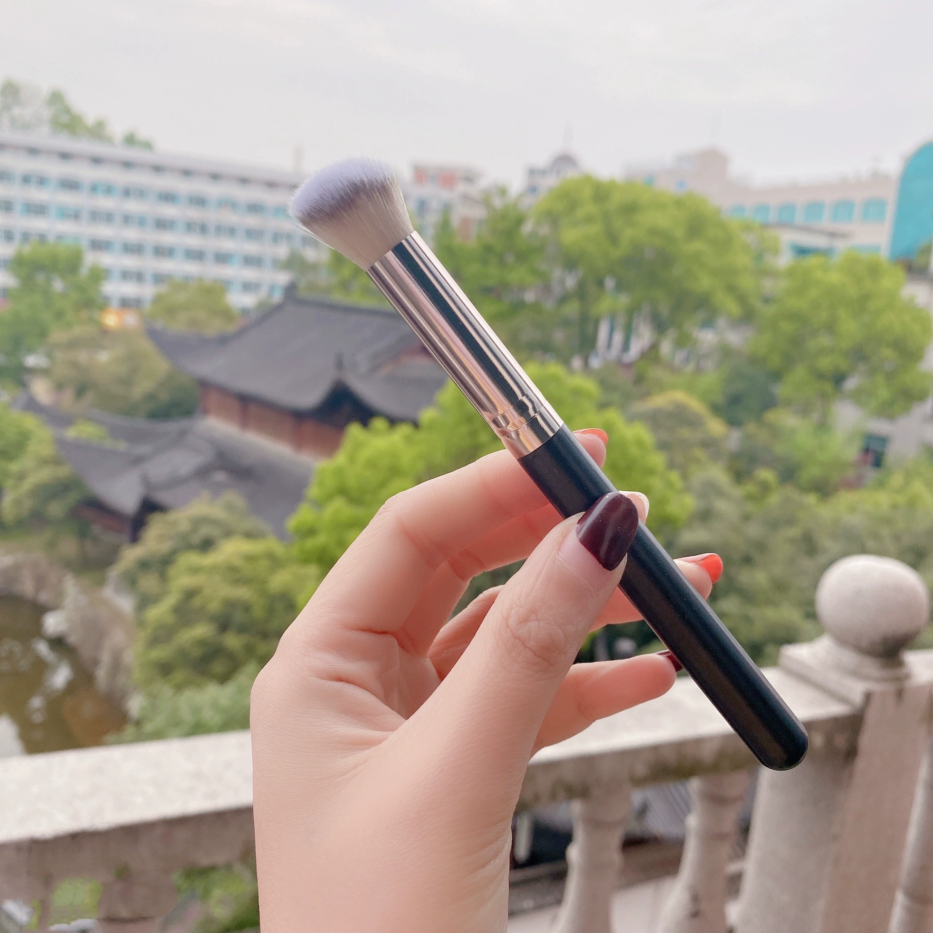 Кисть для Concealer — набор разных размеров (170, 270, маленький), ручка из пластика или дерева, с угловым/плоским срезом