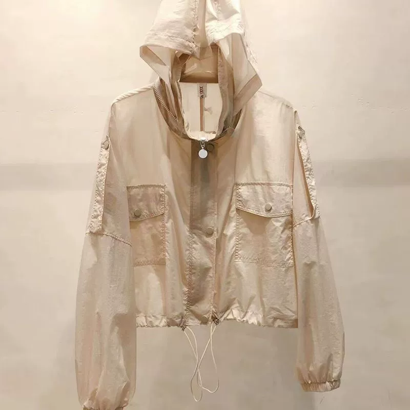 Солнцезащитная одежда, тонкая толстовка-худи, куртка, кардиган, коллекция 2023 года, UV-защита