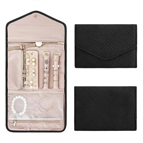 French jewelry portable travel jewelry storage bag ring earrings bracelet necklace jewelry bag retro style clutch bag