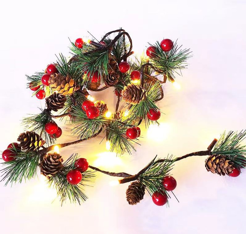 새로운 크리스마스 소나무 바늘 LED 20 조명