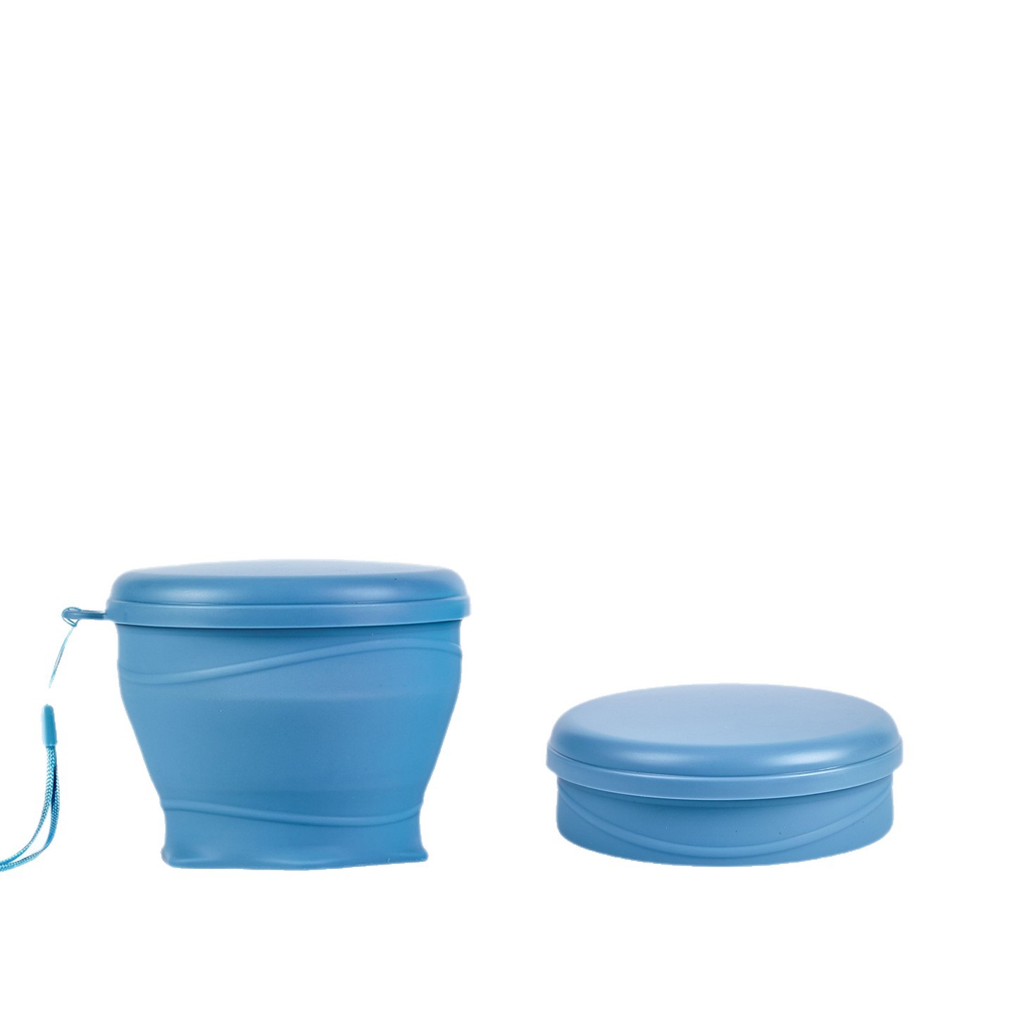 Folding handheld children's travel tableware for traveling
