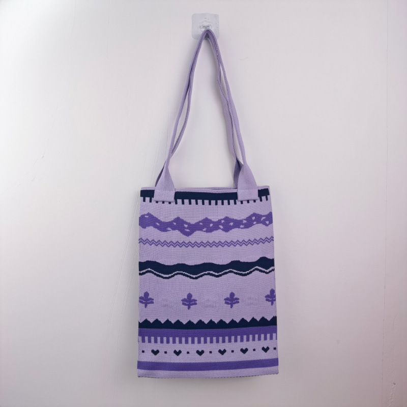 Customized Knitted Women's Shoulder Bag Tote Bag Shopping Bag Handbag Large Capacity Bucket Bag Large Capacity Tote Bag