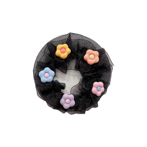 Children's hair net headwear for little girls, graded buns, hair net hat for girls, cartoon dance hair roller, hair accessory