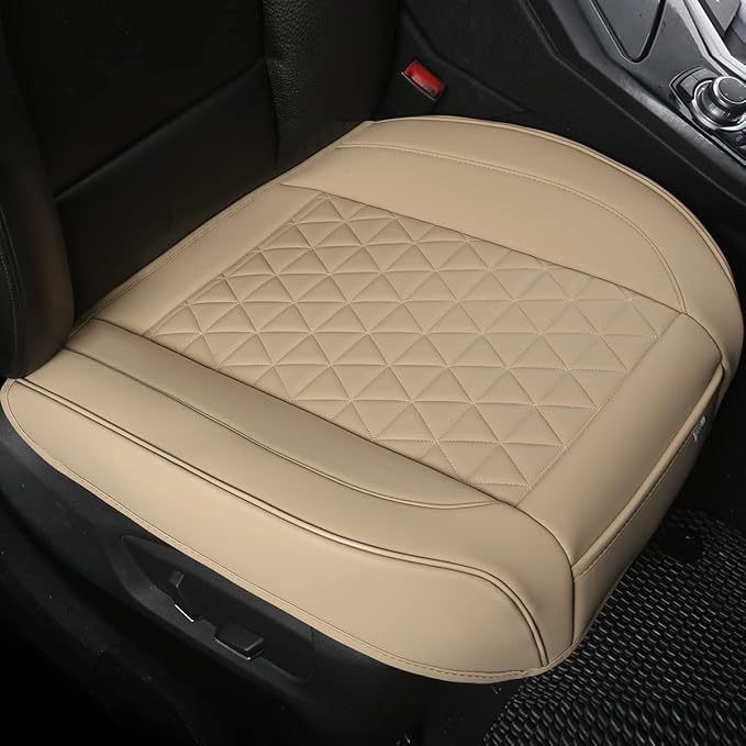 Universal four-season car seat cushion, summer perforated car seat cushion, leather three-piece car seat cushion set