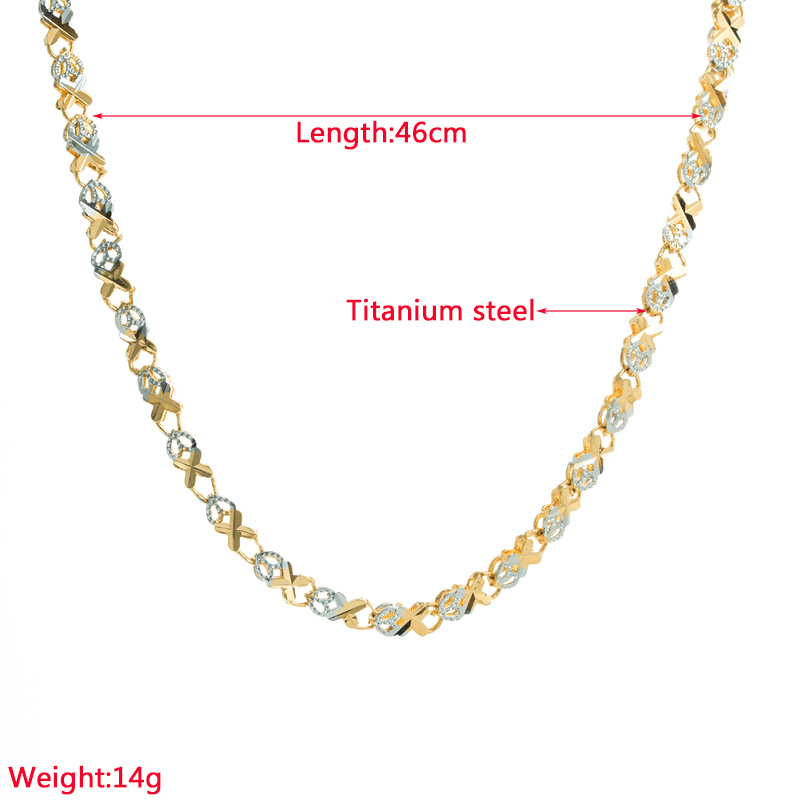 Fashion Geometric Titanium Steel Plating Necklace 1 Piece