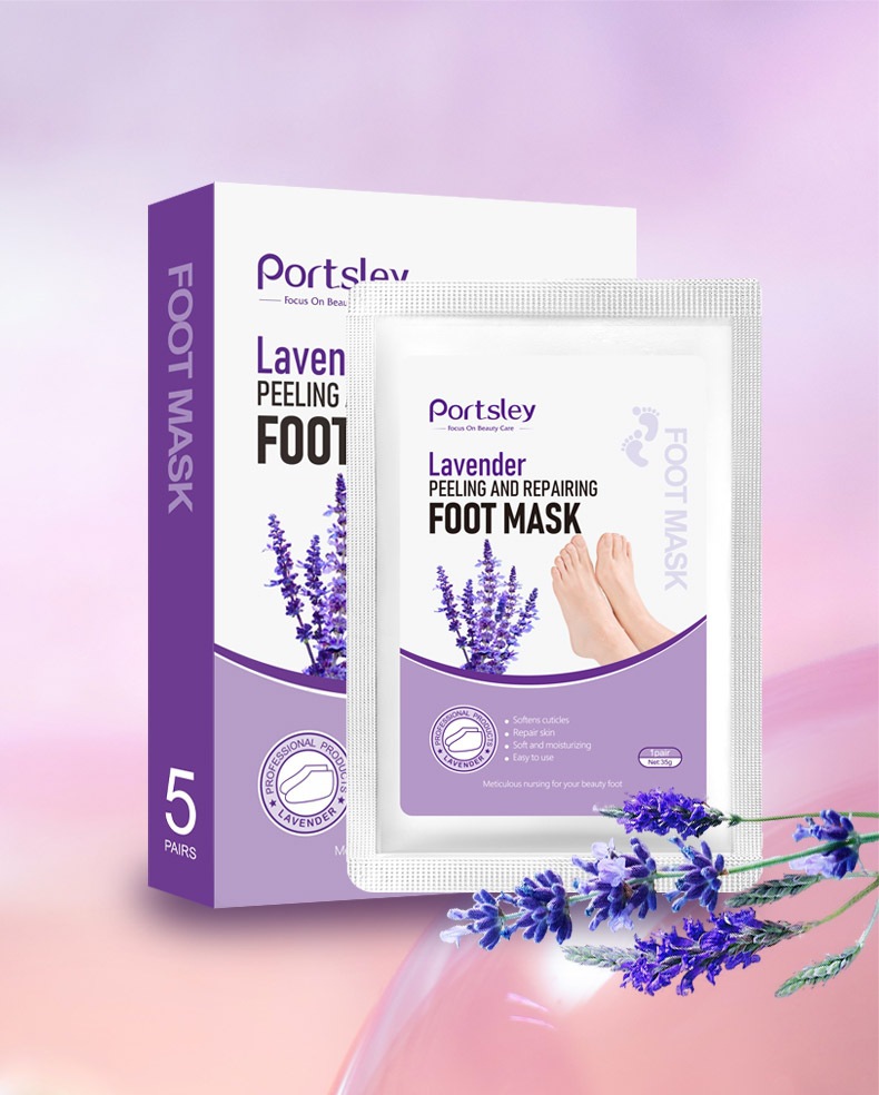 Portsley foot mask薰衣草去角质足膜 详情0