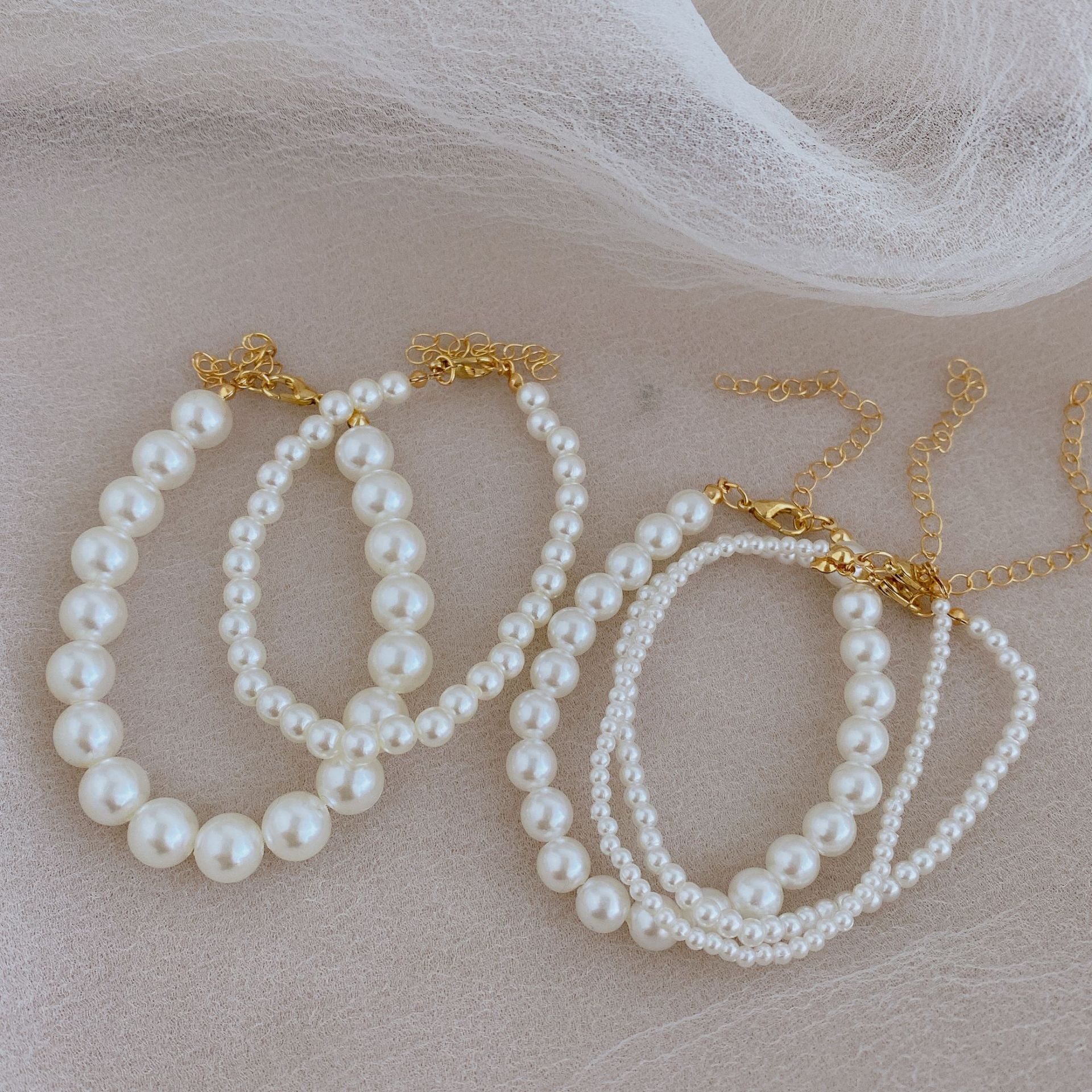 Mode Einfache Barocke Perle Perlen Retro Armband Großhandel display picture 6