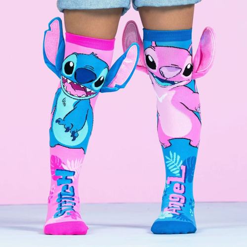 Bestselling cross-border Disney Stitch cartoon socks—trendy Amazon influencer-style socks, popular and stylish socks available for wholesale.