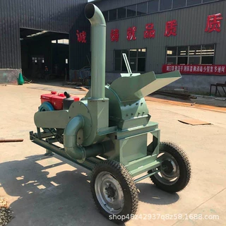 桂林果园树枝移动式粉碎机饲料厂秸秆谷壳粉碎机檀木玉米芯木屑机