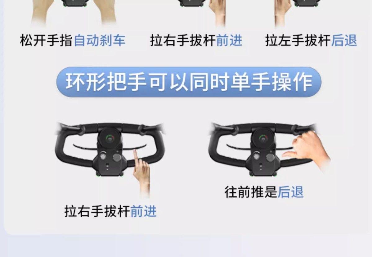 Elderly Mobility Scooter, Four-Wheeled Electric Scooter for Daily Use, with Cup Holder, Shock Absorption, Foldable Electric Scooter for the Elderly