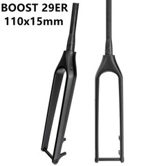 Carbon fiber boost front fork rigid mountain bike cross-country axle front fork 29 inches offset 110mm