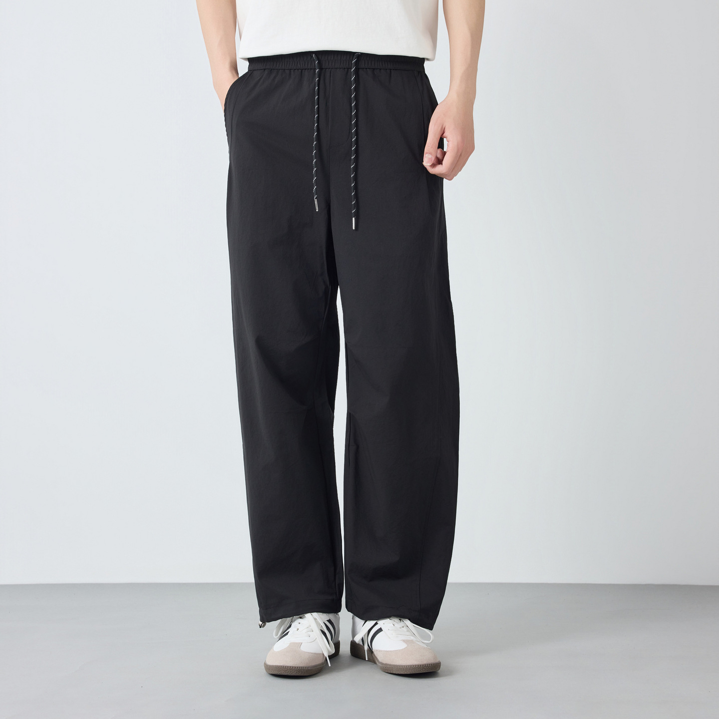 Quần yếm nam kiểu Mỹ phong cách casual, chất liệu bền đẹp — đen