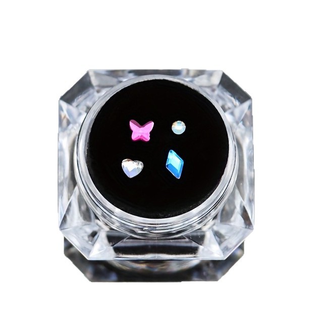 Strass a forma di cuore e farfalla per grillz dentali diy_voghion.com