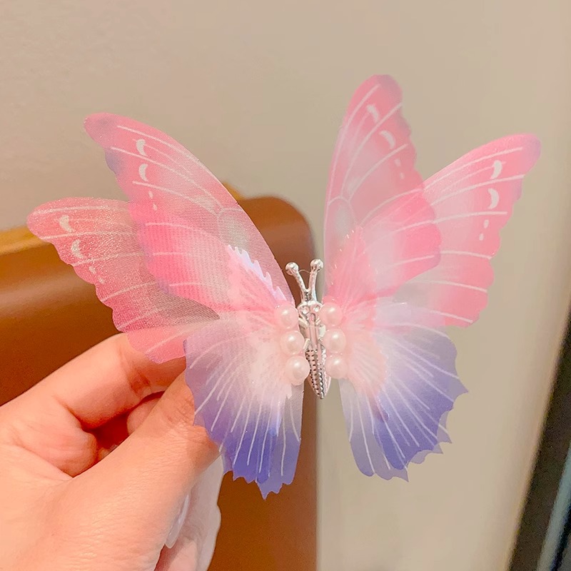 Clips para el cabello de los niños se moverá, clips para el cabello de mariposa de diamante, clips para el cabello de cabello lindo, clips para el lado, clips para el cabello roto, clips para el bang