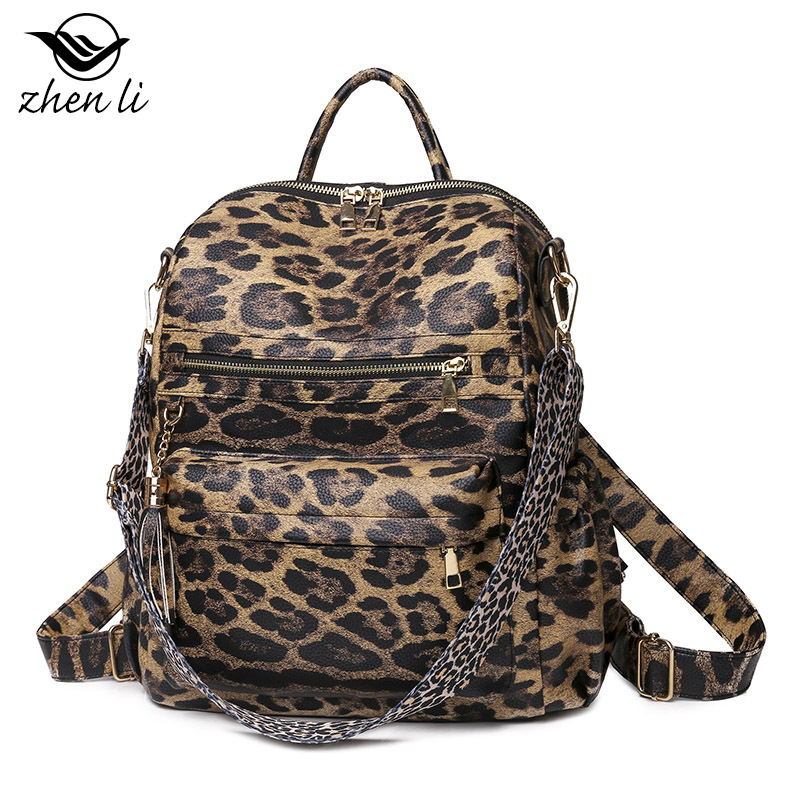 Bolsas transfronterizas mochila de gran capacidad mochila retro de moda de cuero suave bolso de hombro de doble uso Mochila De mujer