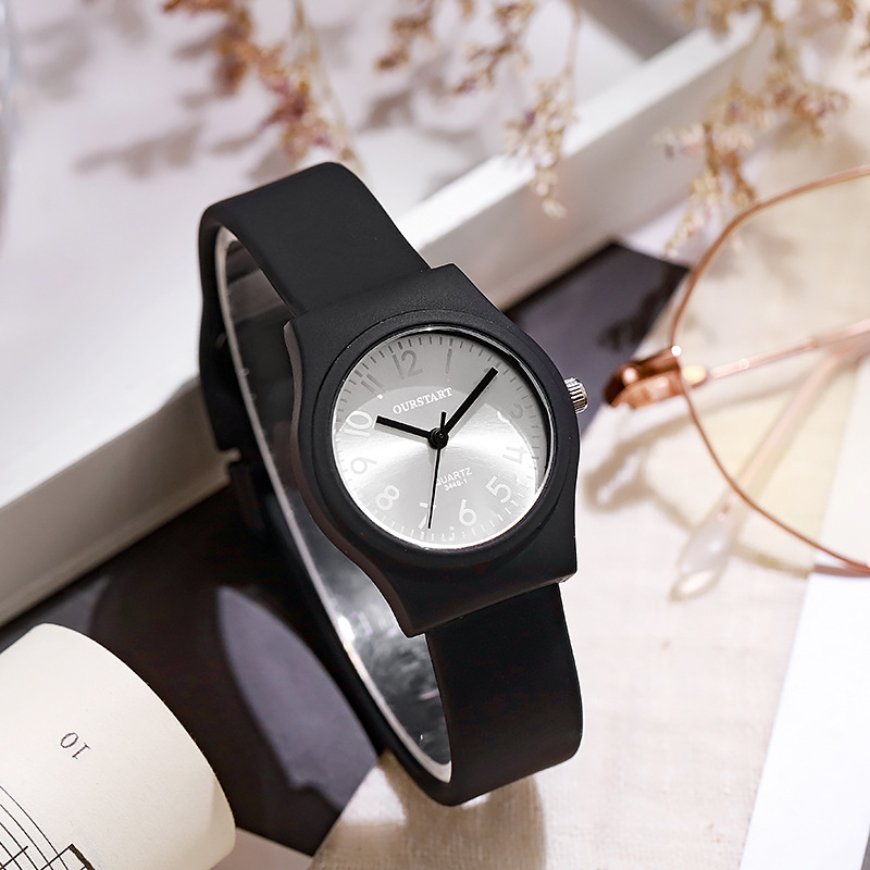 Casual Solid Color Buckle Quartz Kids Watches display picture 1
