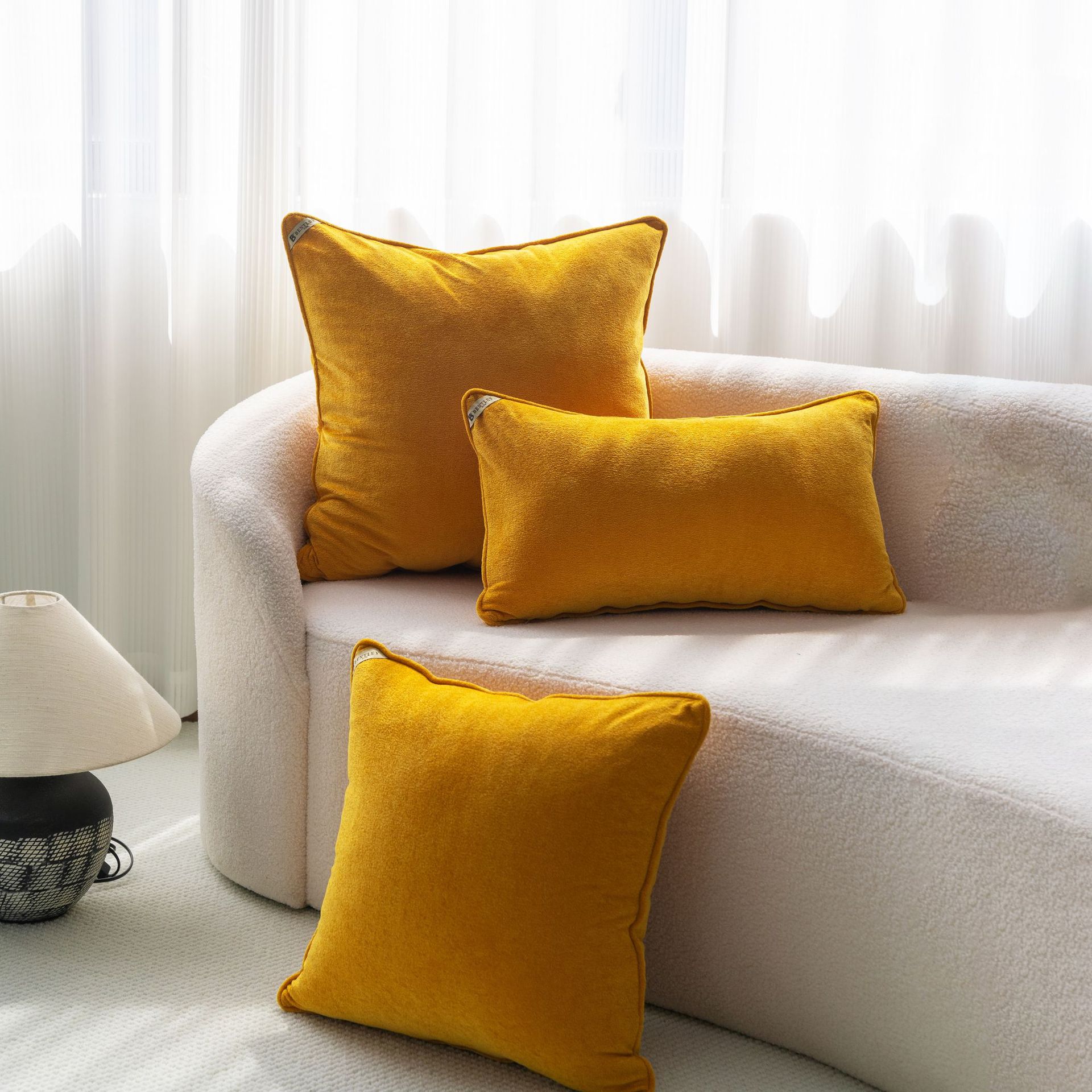 60cm Big Pillow Cloud Cotton Chenille Cushion Soft Skin-friendly Dopamine Pillow Waist Pillow Support Hair