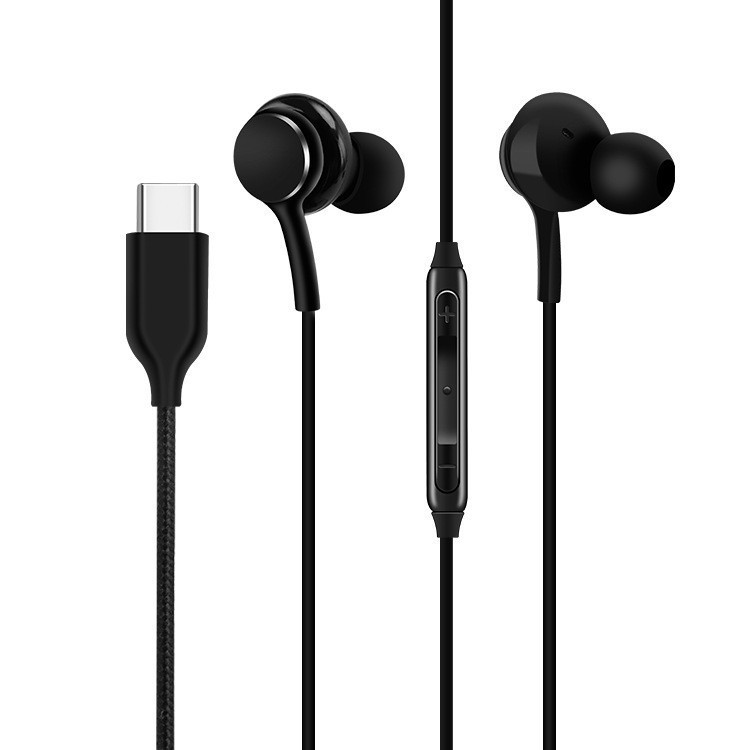 Adecuado para auriculares Samsung Note10/N20/S8/S10/S22, cable de auriculares con decodificación digital tipo c con llamada de micrófono