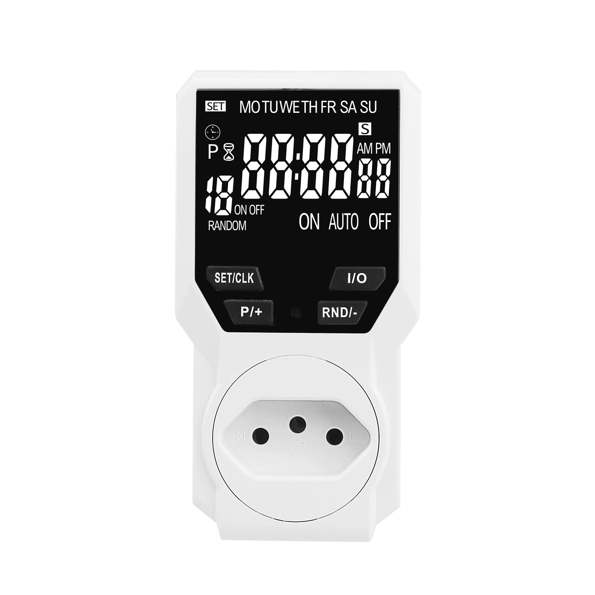 Бразильский большой экран VA экран таймер розетка таймер розетка Кухня таймер розетка электрический таймер