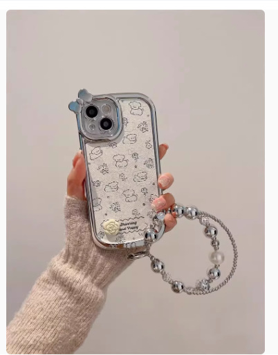 Nicho ins electrochapado perro pantalla completa para iPhone13/14ProMax teléfono caso 12 Apple 15PM hembra 14