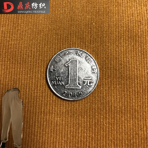 21-ply 100% cotton non-stretch corduroy fabric, 21-warp corduroy, all-cotton fabric, suitable for pants and jackets.